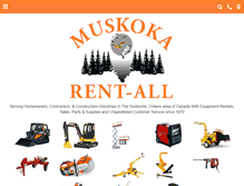 Tablet Screenshot of muskokarentall.com